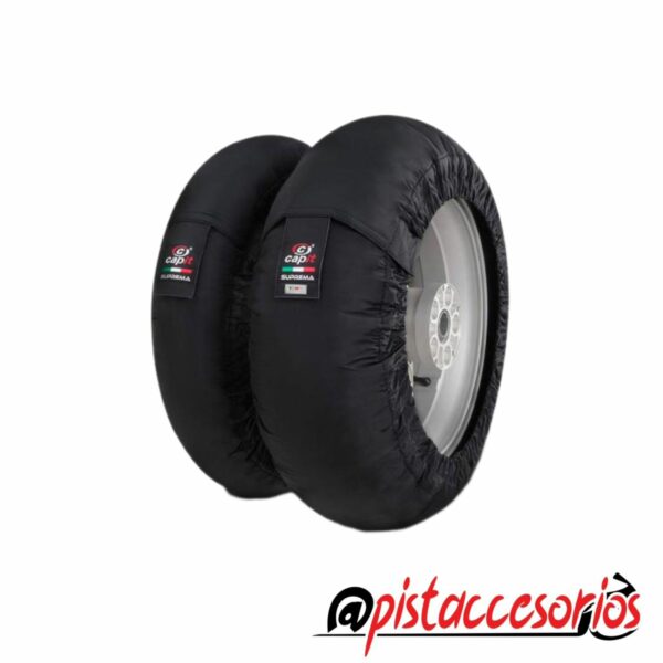 PAR DE MANTAS ELECTRICAS CAPIT SUPREMA SPINA NEGRAS TALLE M-XXL