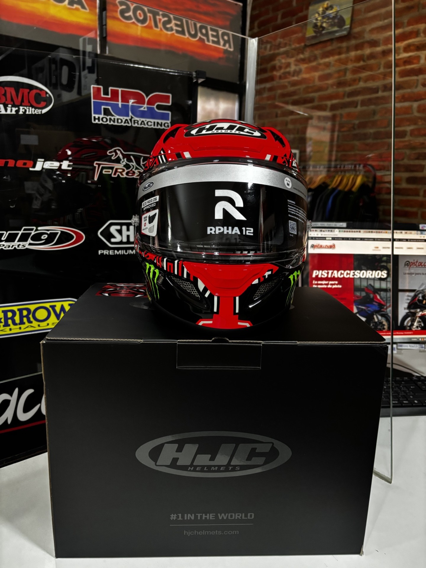 CASCO HJC INTEGRAL RPHA 12N QUARTARARO REPLICA 2025 MC1 - Imagen 15