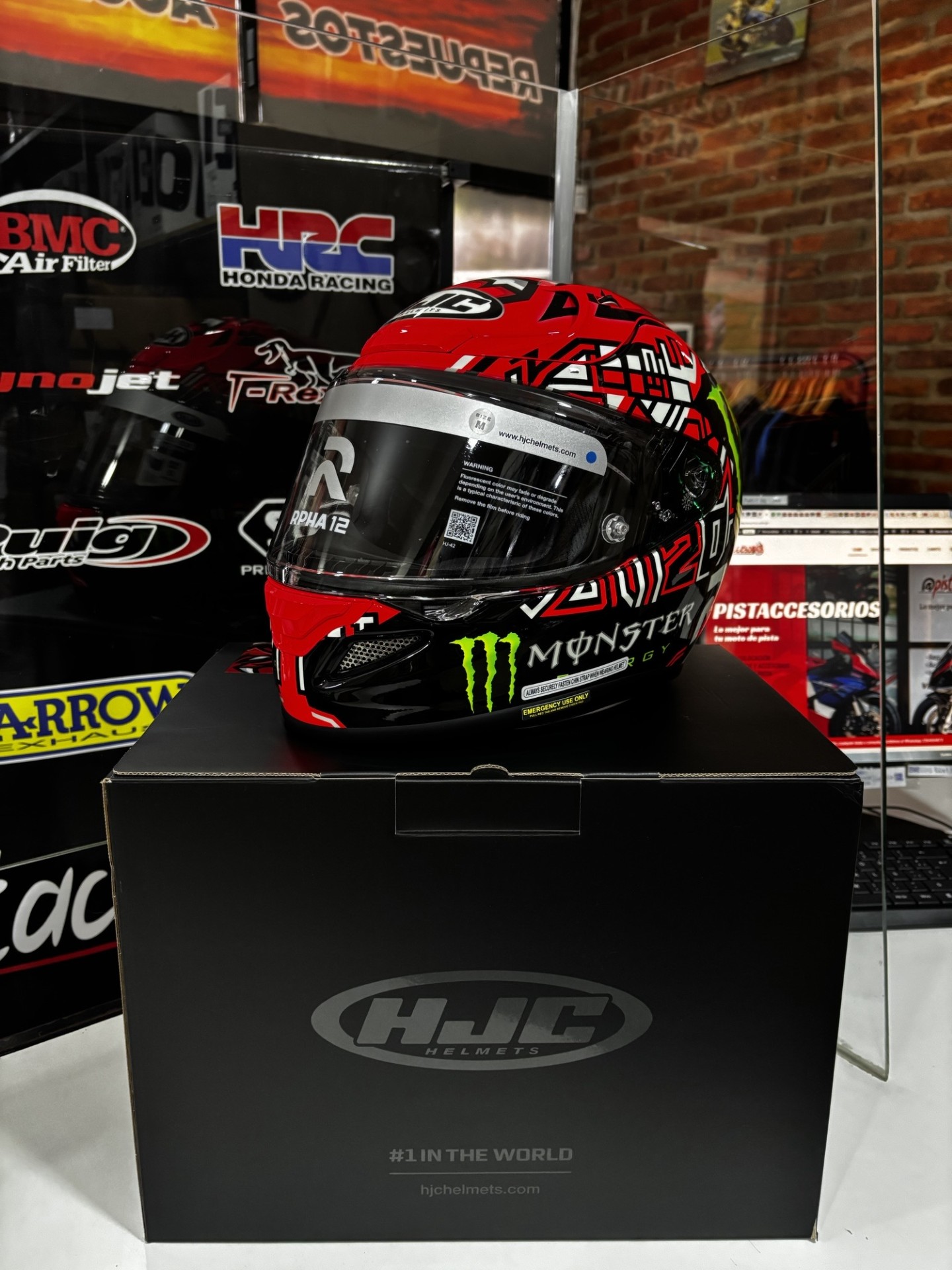 CASCO HJC INTEGRAL RPHA 12N QUARTARARO REPLICA 2025 MC1 - Imagen 14