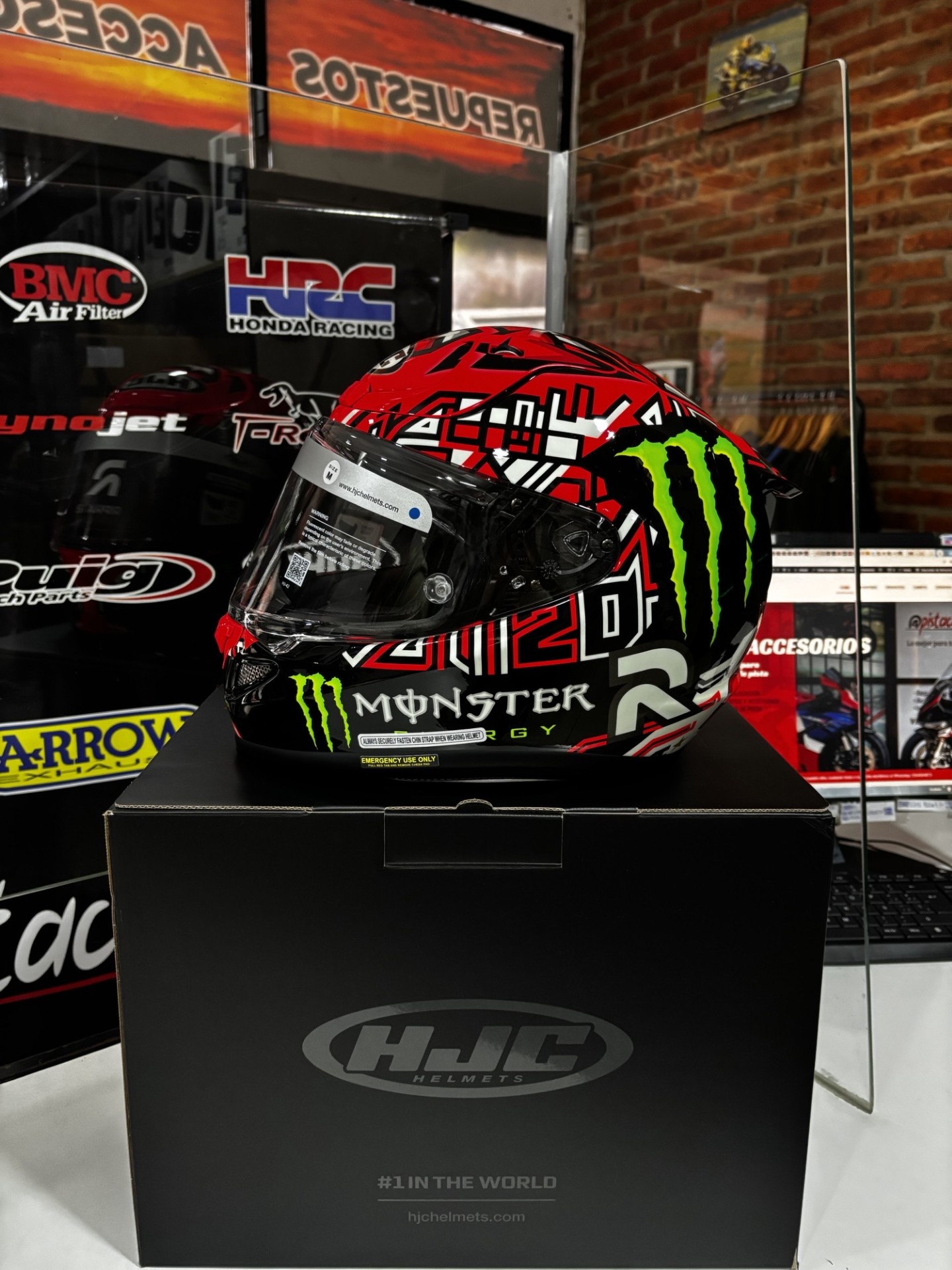 CASCO HJC INTEGRAL RPHA 12N QUARTARARO REPLICA 2025 MC1 - Imagen 13