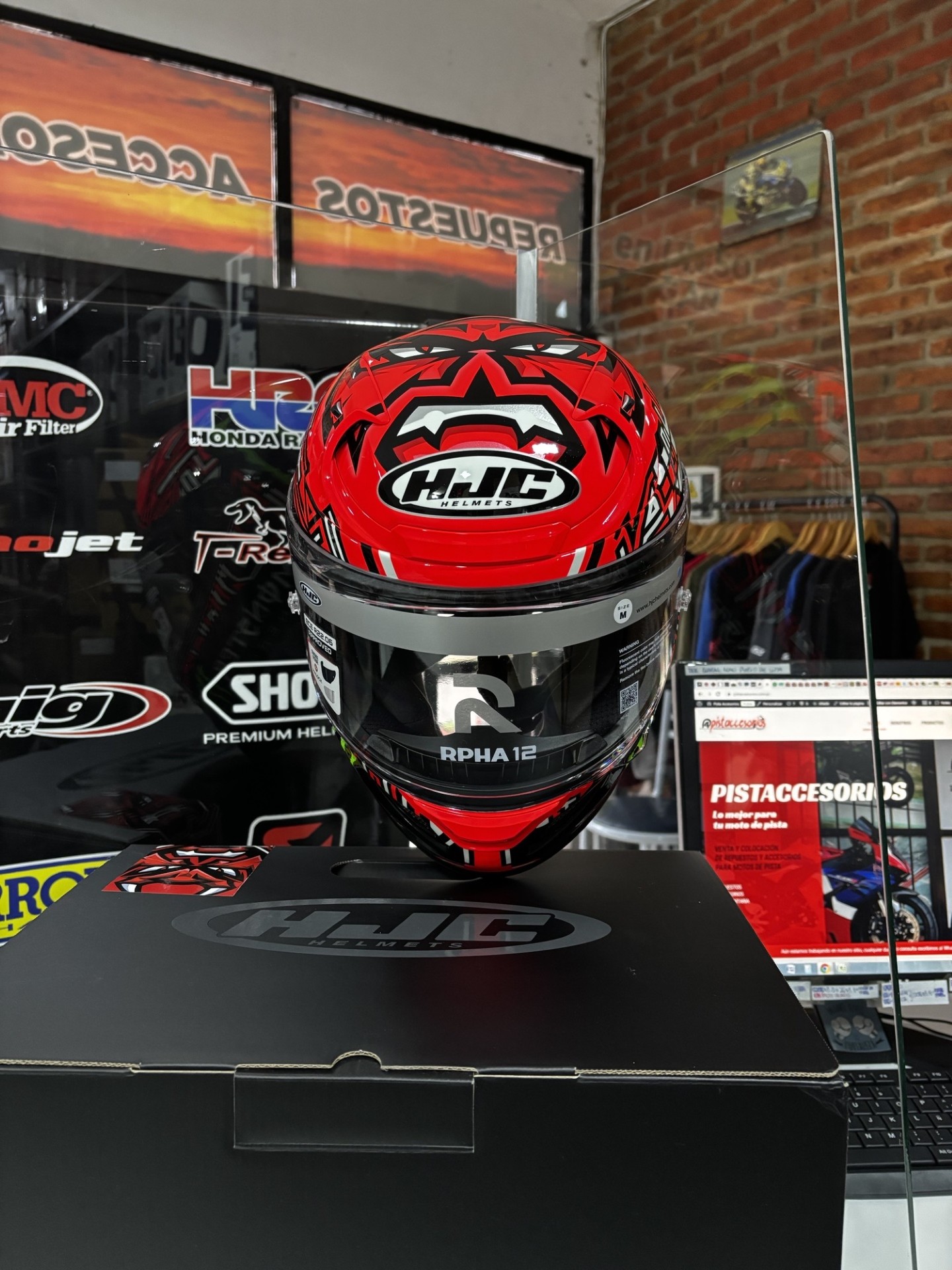 CASCO HJC INTEGRAL RPHA 12N QUARTARARO REPLICA 2025 MC1 - Imagen 7