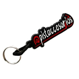 LLAVERO DE GOMA PINTADO MARCA PISTACCESORIOS ORIGINAL