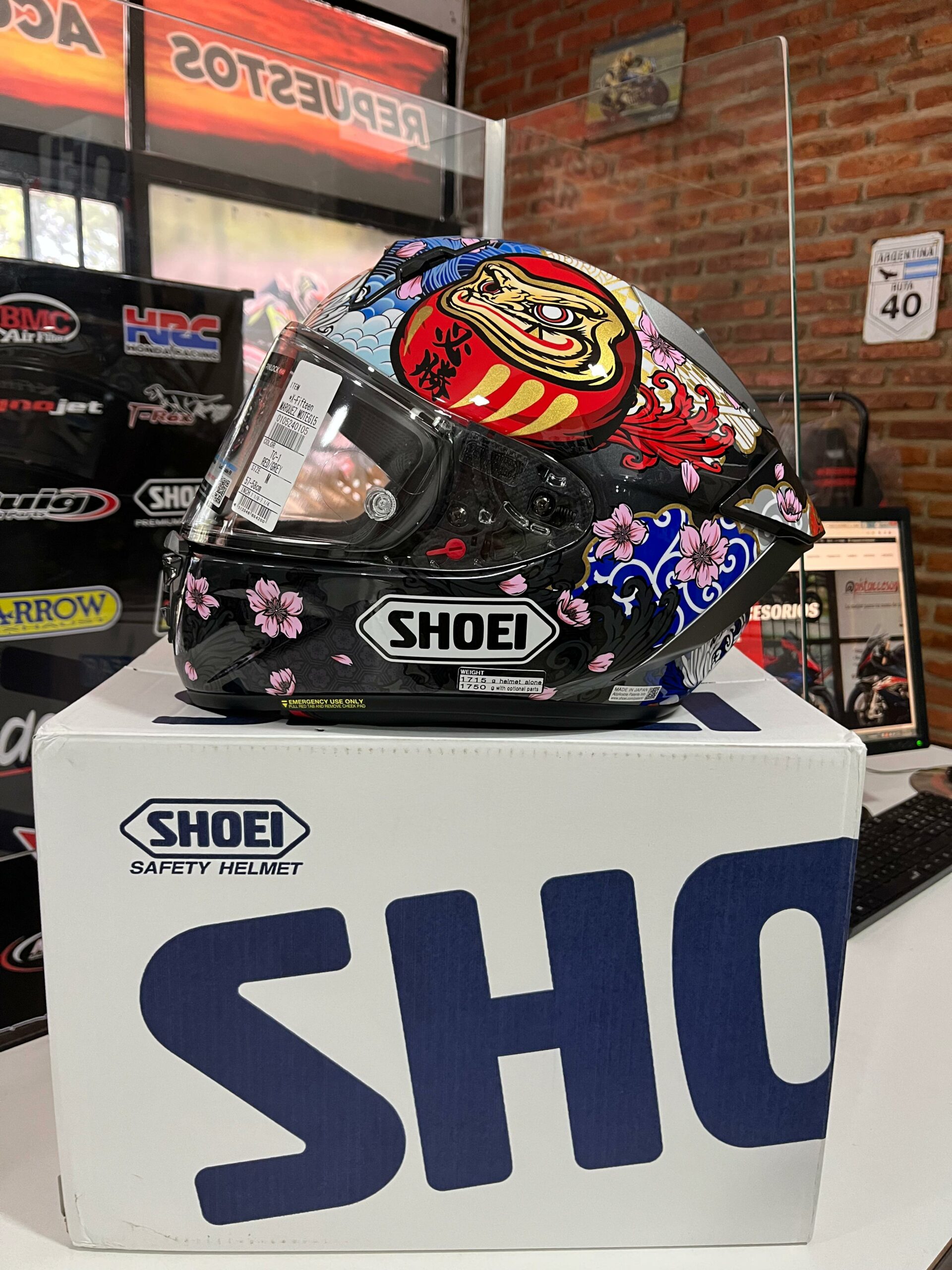 CASCO SHOEI X-FIFTEEN MARQUEZ MOTEGI 5 TC-1 - Imagen 12