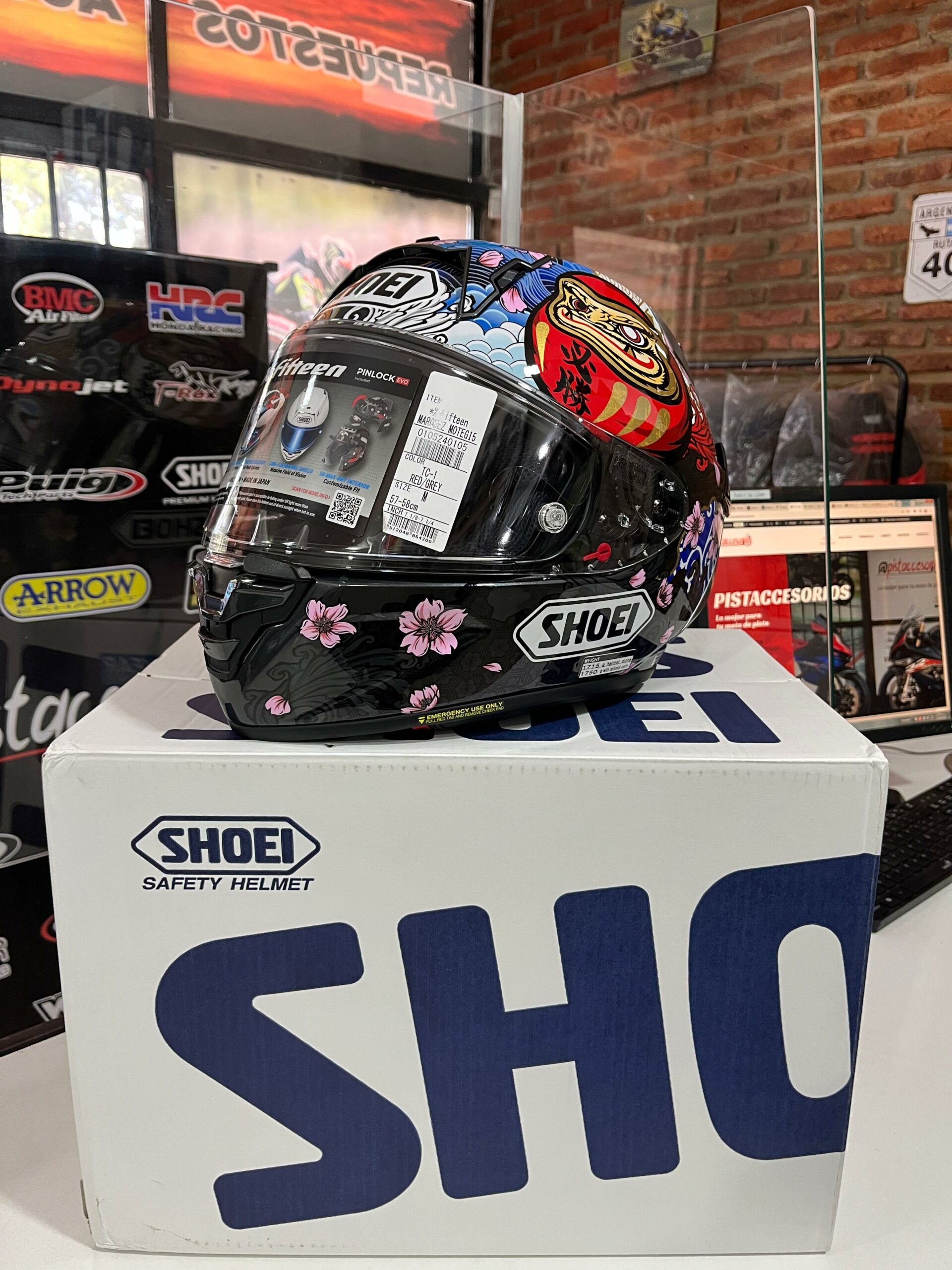 CASCO SHOEI X-FIFTEEN MARQUEZ MOTEGI 5 TC-1 - Imagen 13