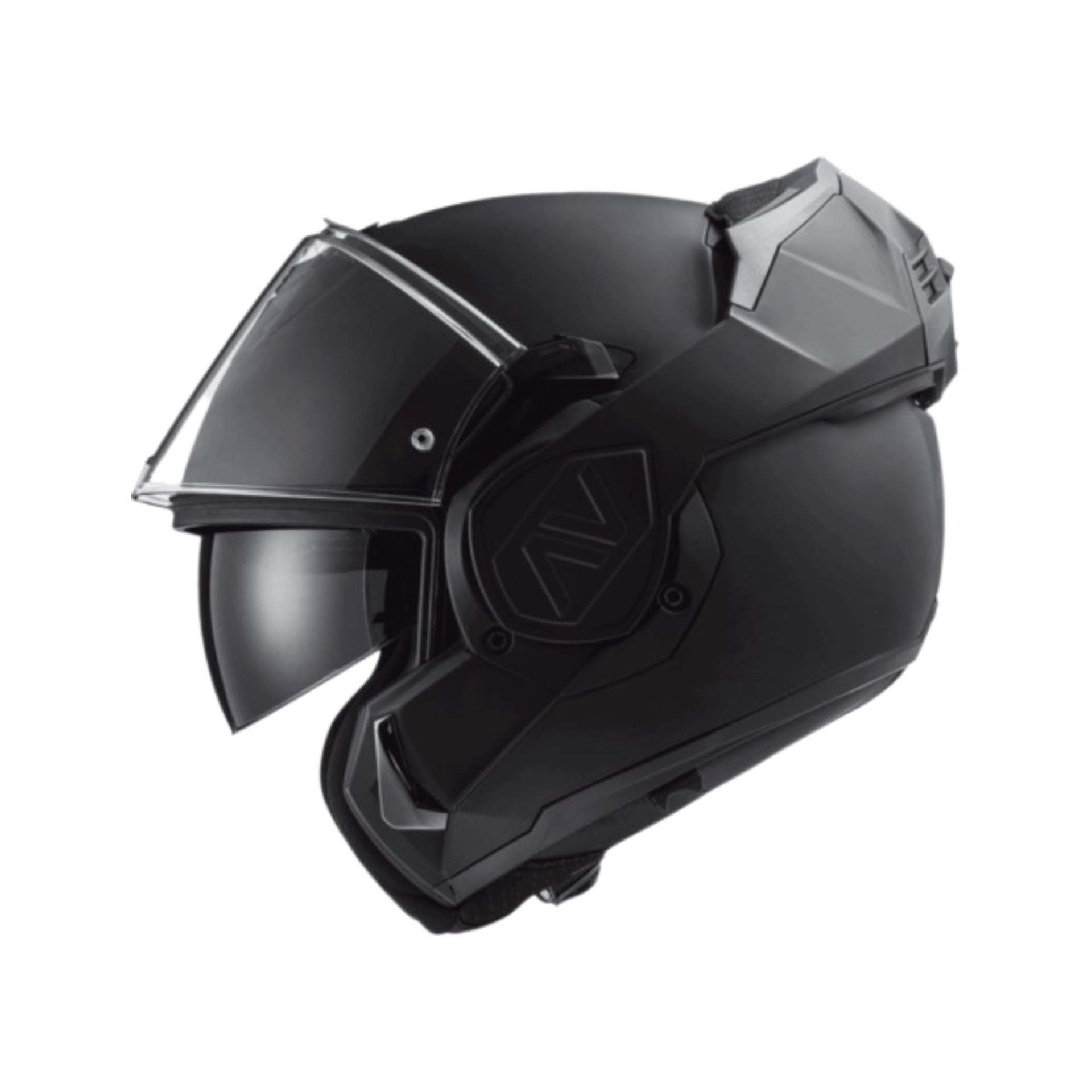 CASCO LS2 FF906 ADVANT NOIR NEGRO MATE CON VISOR INTEGRAL/REBATIBLE