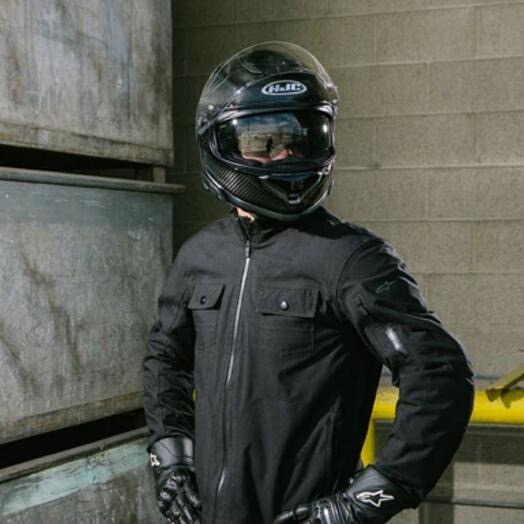 CASCO HJC RPHA 71 NEGRO CARBONO CON VISOR INTERNO - Imagen 6