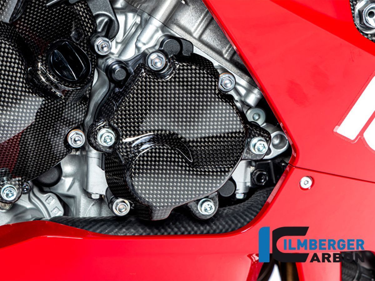 TAPA DE ENCENDIDO DEL ROTOR DE CARBONO PULIDO ILMBERGER HONDA CBR1000RR-R / SP 2020-2024 - Imagen 6