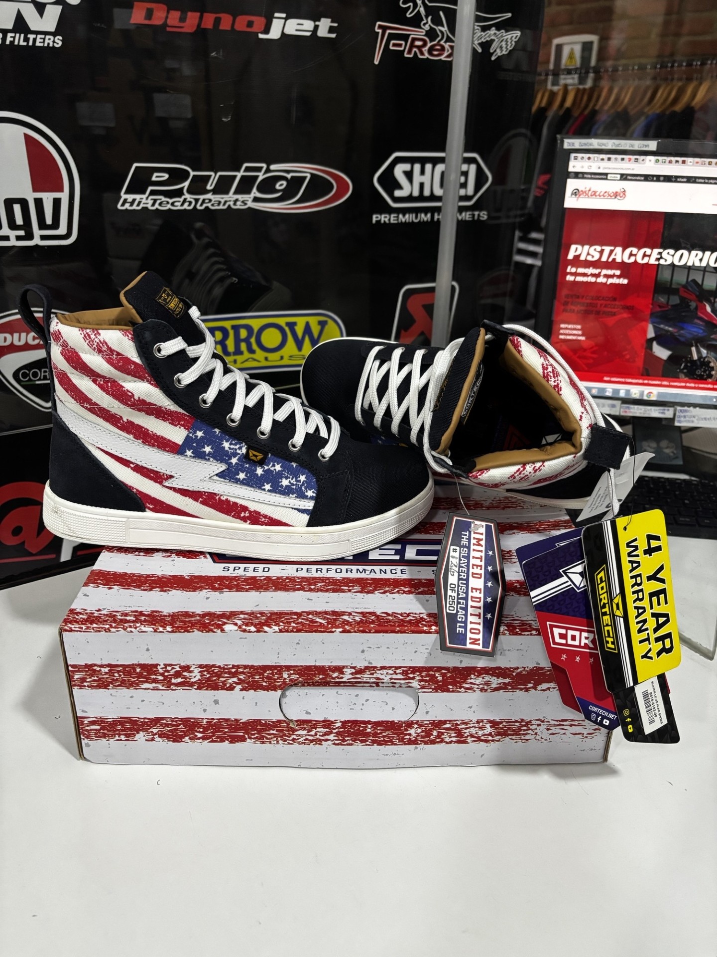 ZAPATILLAS SLAYER EDICION LIMITADA FLAG RIDING CORTECH - Imagen 12