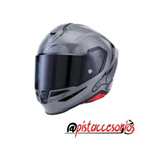 CASCO SUPERTECH R7 SOLID GRIS BRILLANTE ALPINESTARS