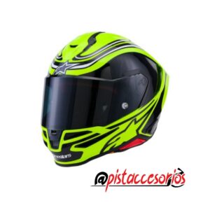 CASCO SUPERTECH R7 ZEAL AMARILLO BRILLANTE FLUOR/NEGRO/BLANCO ALPINESTARS