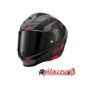 CASCO SUPERTECH R7 A-CORE NEGRO MATE/GRIS/ROJO ALPINESTARS