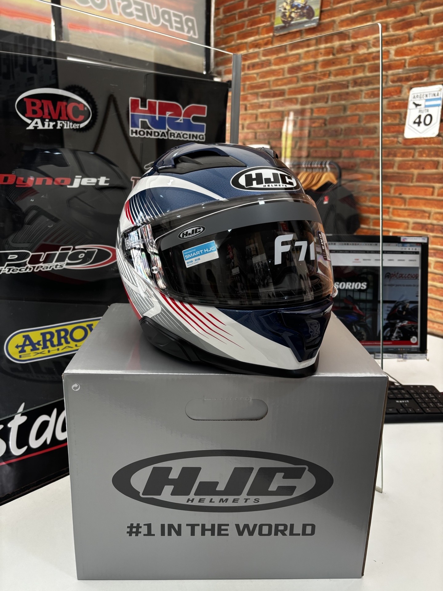 CASCO HJC INTEGRAL F71 CATOS DOBLE VISOR - Imagen 8
