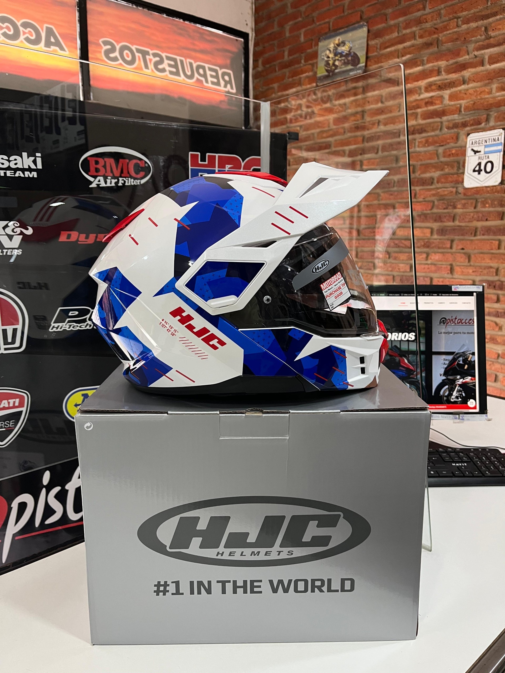 CASCO HJC I80 ROKI CON VISOR INTERNO PARA TURISMO AVENTURA - Imagen 6