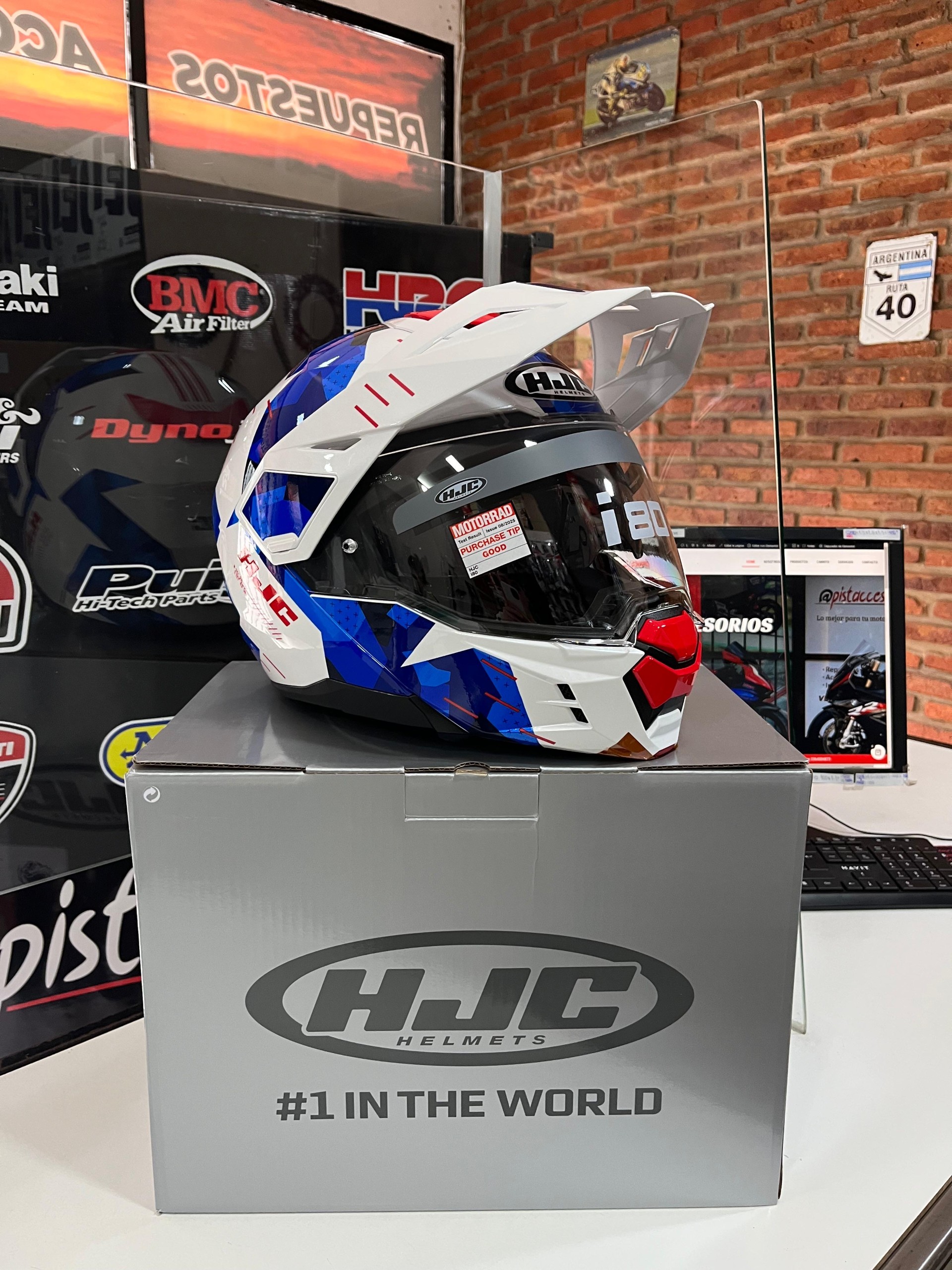 CASCO HJC I80 ROKI CON VISOR INTERNO PARA TURISMO AVENTURA - Imagen 5