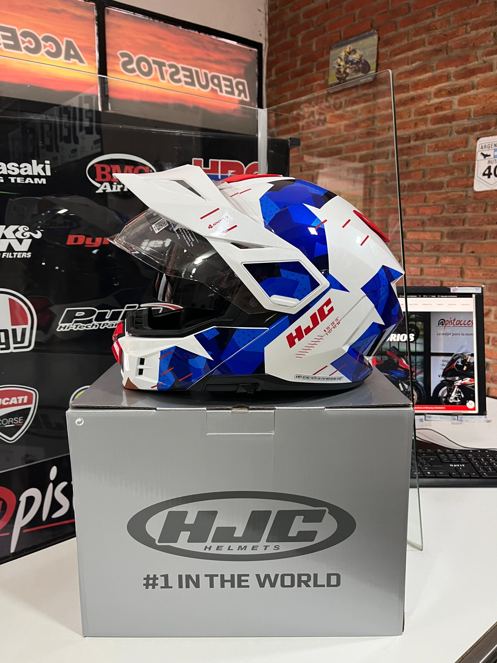 CASCO HJC I80 ROKI CON VISOR INTERNO PARA TURISMO AVENTURA - Imagen 16