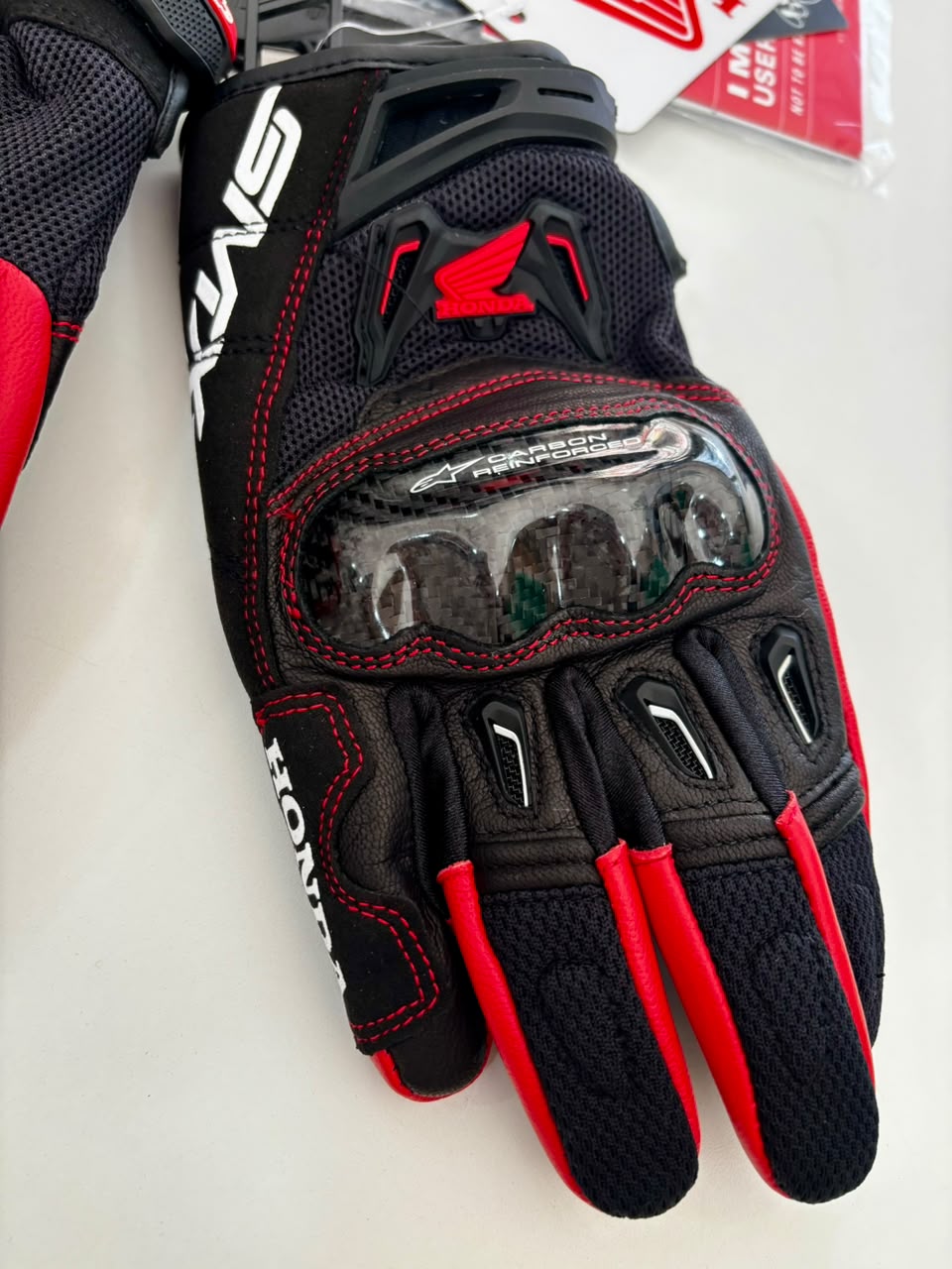 GUANTES HONDA SMX-2 AIR CARBON V2 ALPINESTARS - Imagen 6