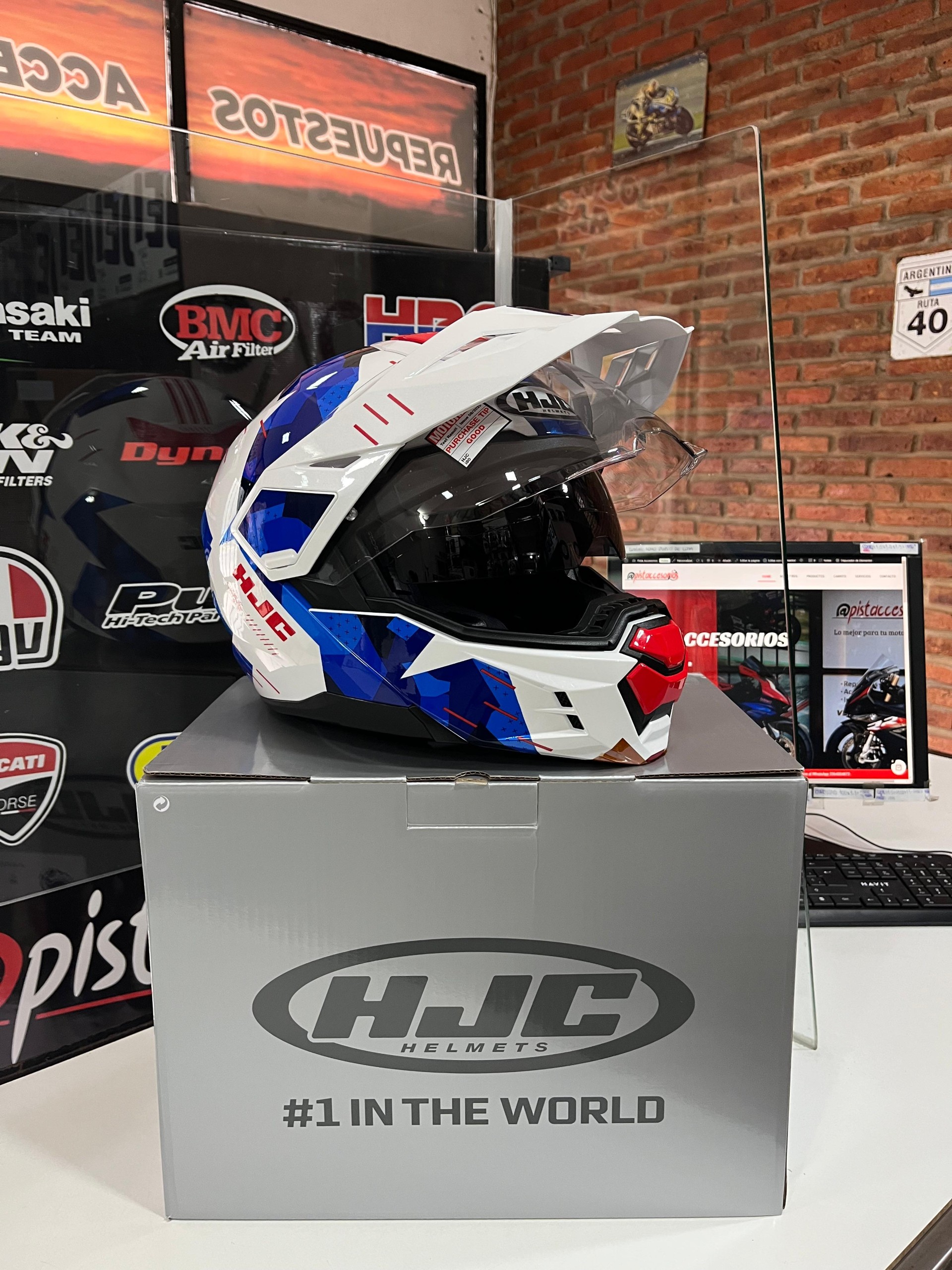 CASCO HJC I80 ROKI CON VISOR INTERNO PARA TURISMO AVENTURA - Imagen 14