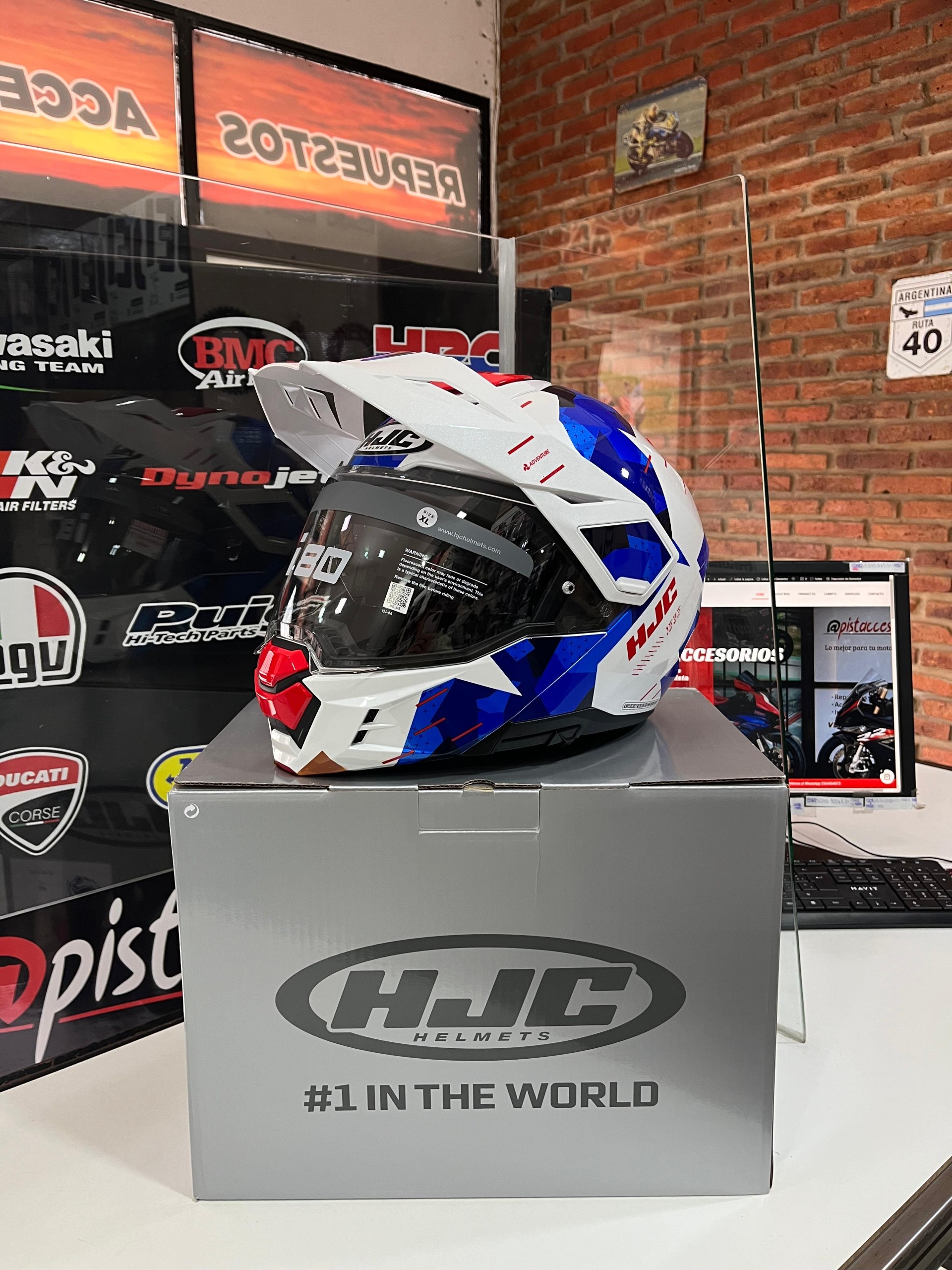 CASCO HJC I80 ROKI CON VISOR INTERNO PARA TURISMO AVENTURA - Imagen 11