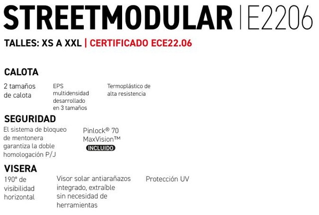 CASCO AGV STREETMODULAR - Imagen 3